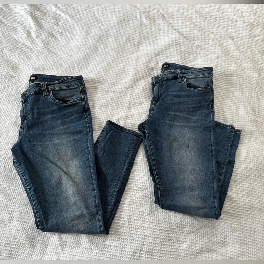 TWO pairs Kut from the Kloth Women's Petite Mia Toothpick Skinny Jeans size 16P